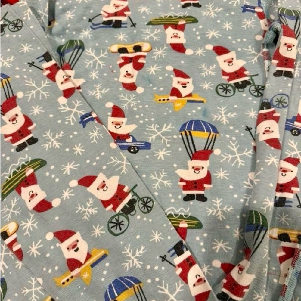 Hanna Andersson Santa Long John Kids Pajamas Size 160 (14)